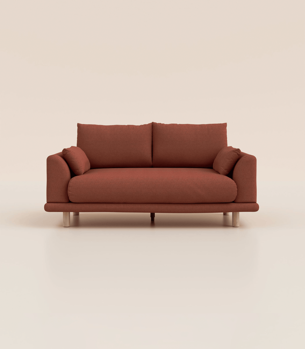 #fr#Terracotta|2 places|Pieds ronds - Bois clair