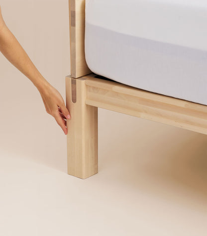 Sommier en bois Bois foncé-Plus