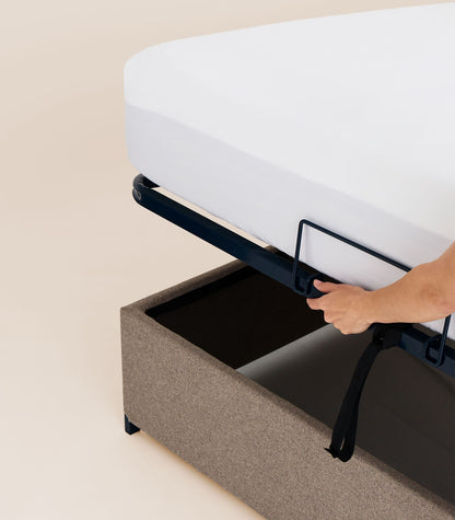 Sommier coffre Beige-Plus