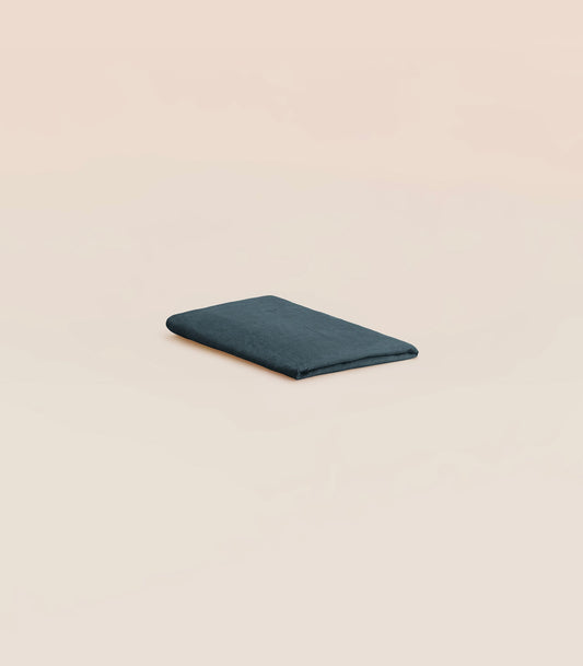 Drap housse en lin lavé - Gris ardoise