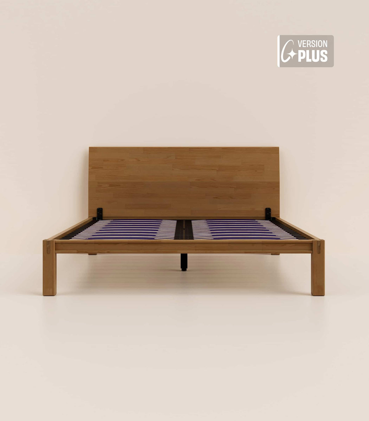 Lit en bois Bois foncé-Plus