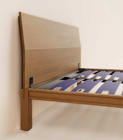 Lit en bois Bois foncé-Plus