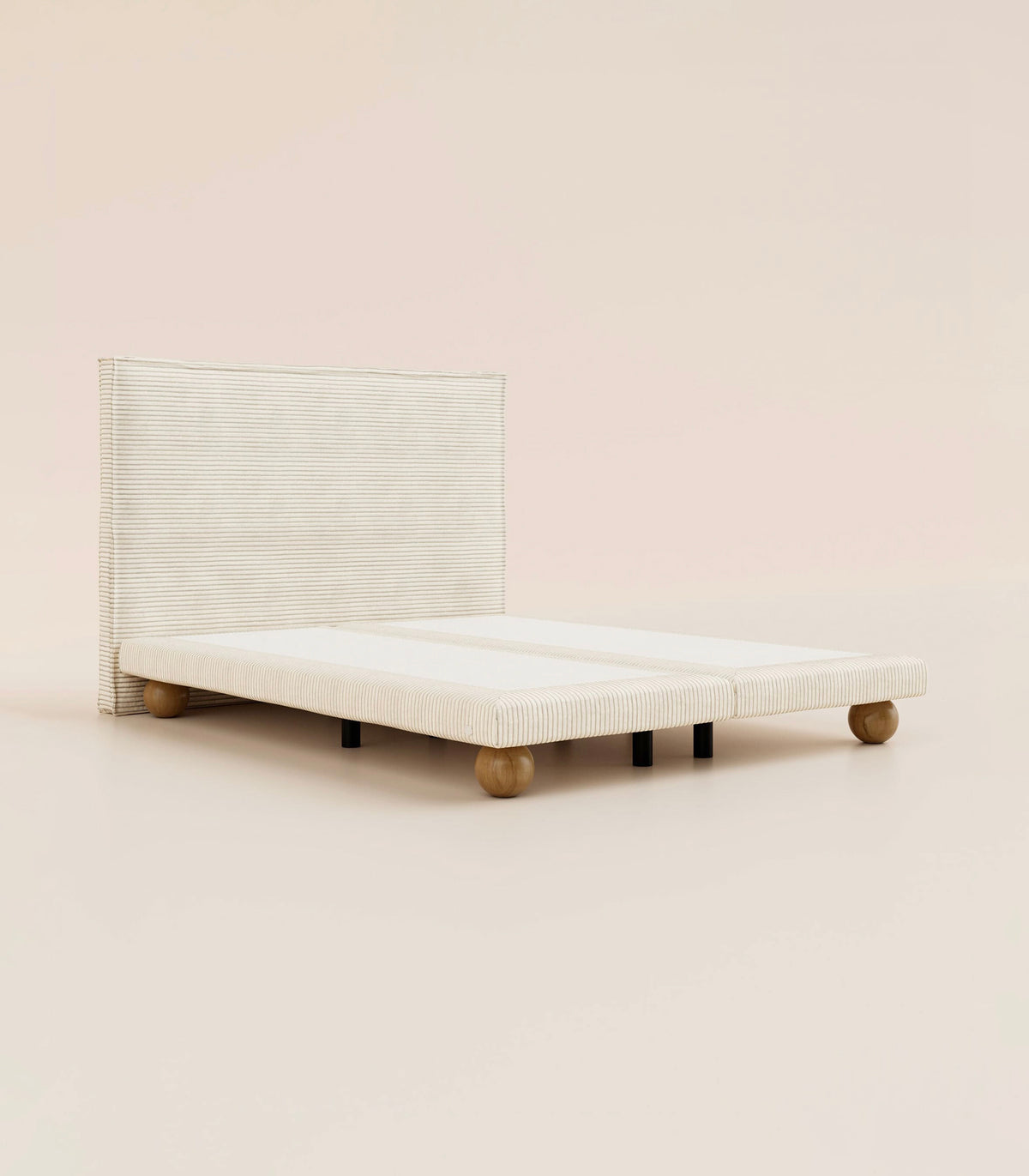 Lit Grand Ours Velours Sahara-Lit Céleste - Ronde