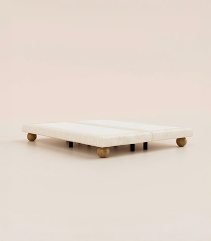 Sommier Grand Ours Velours Sahara-Sommier Céleste - Ronde