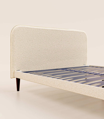 Lit scandi Beige Bouclé-Plus