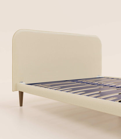 Lit scandi Beige Velouté-Plus