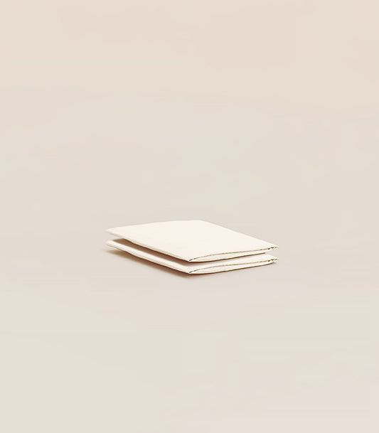Draps housse percale de coton bébé - Beige Ivoire