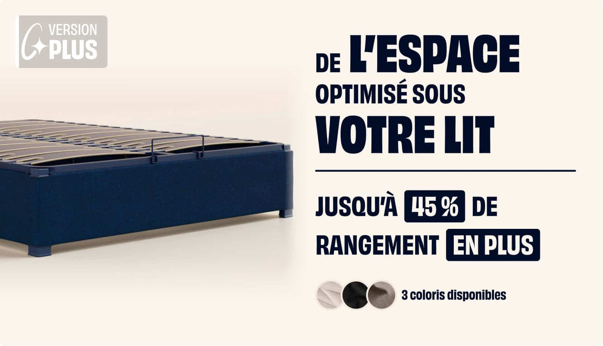 Sommier coffre Bleu-Plus-1 place