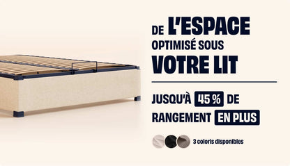 Sommier coffre Beige-Standard-1 place