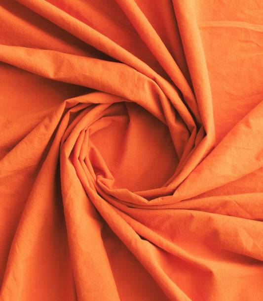 Taies d'oreiller en percale de coton - Orange magma