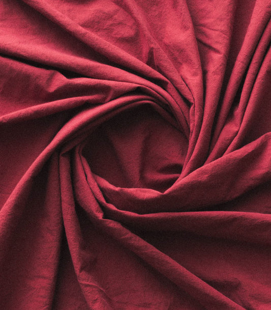 Parure en percale de coton - Rouge Tanin