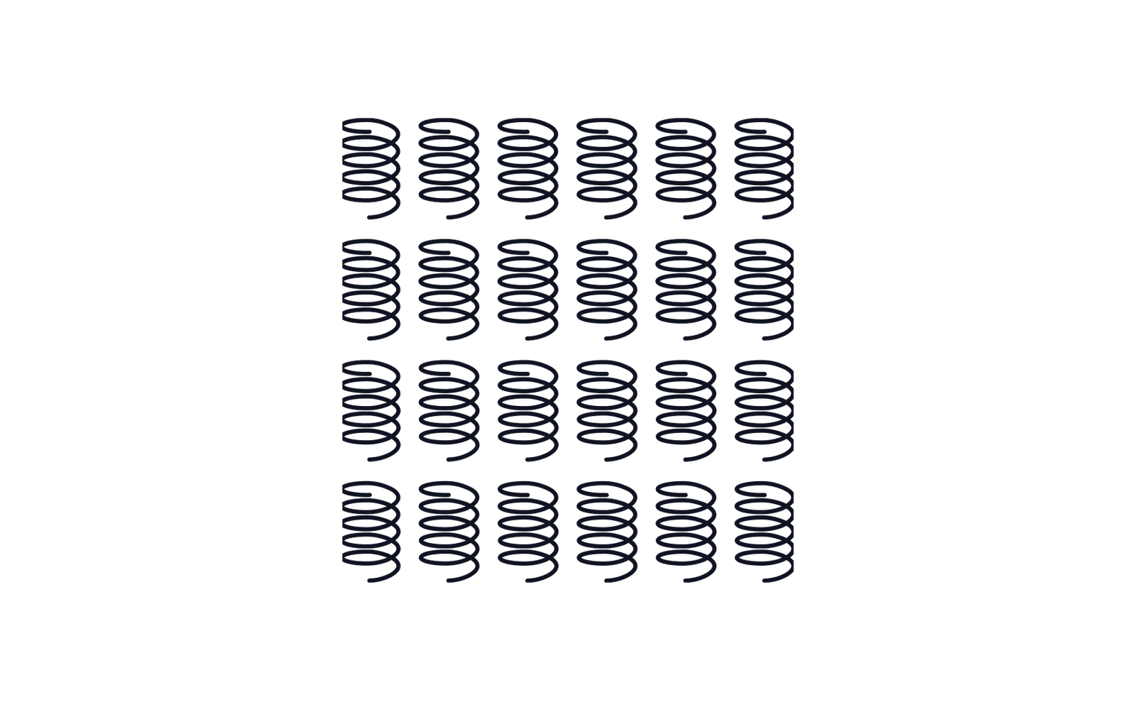 240 ressorts / m2
