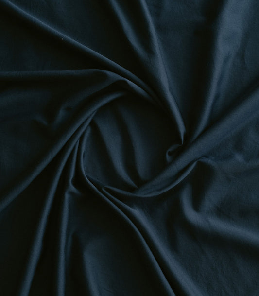 Drap housse en satin de coton - Bleu Tediber