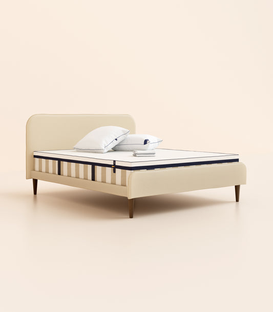 #fr#Matelas Hybride|Hybride|Lit Scandi|Beige Velouté|Plus