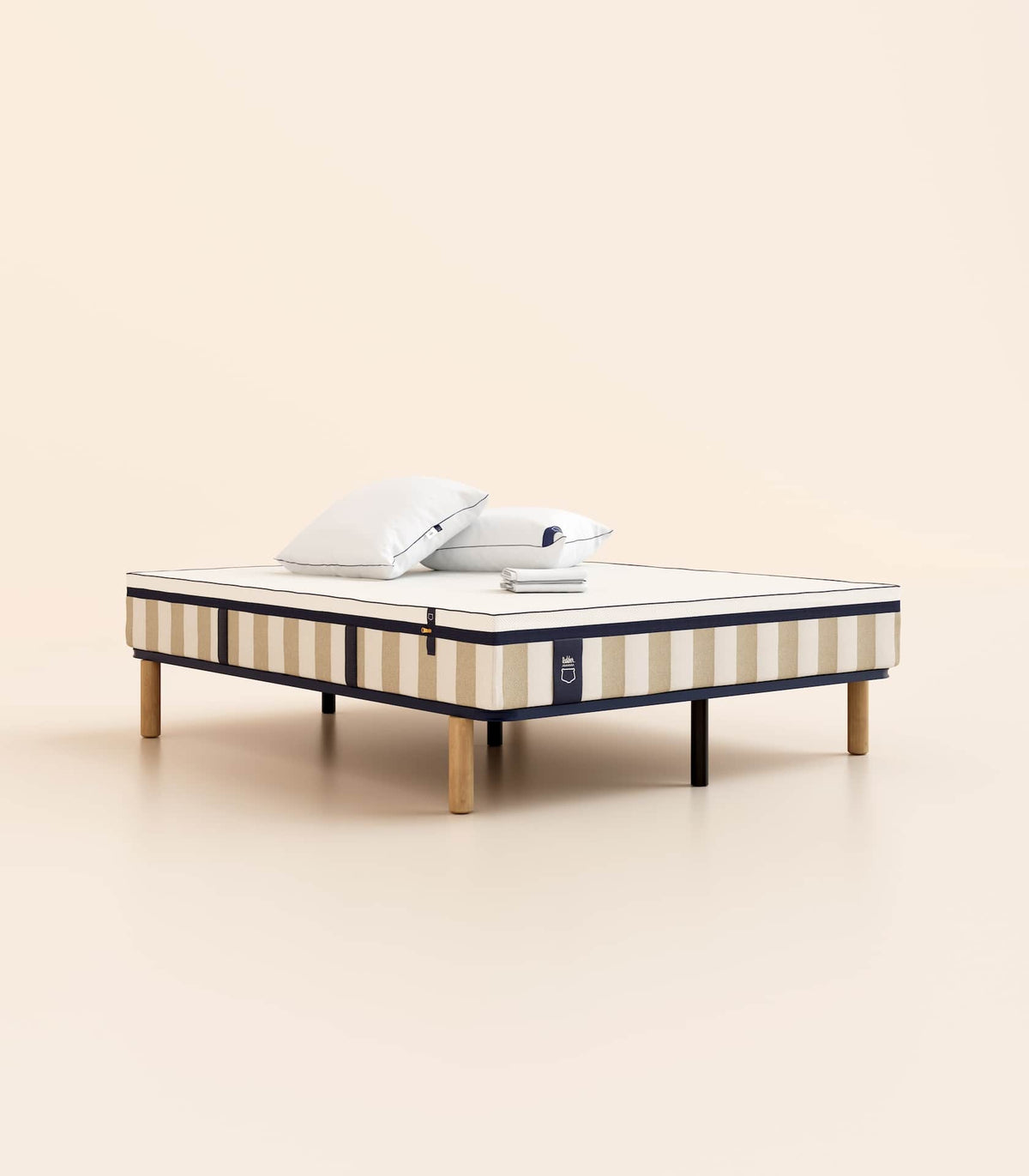 Pack lit 2 places Hybride Plus Matelas Hybride Air+-Hybride Air+-Sommier à lattes-Standard