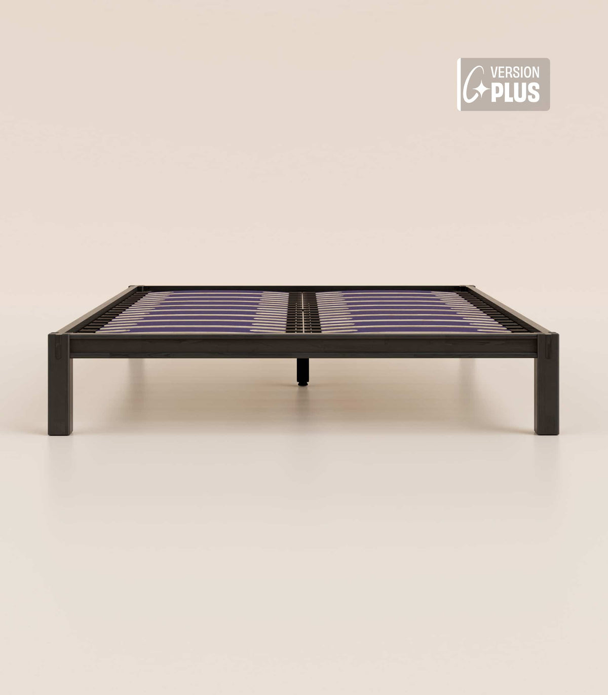 Sommier en bois Bois noir-Plus