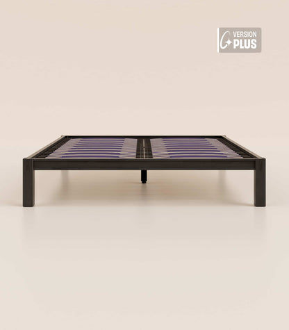 Sommier en bois Bois noir-Plus