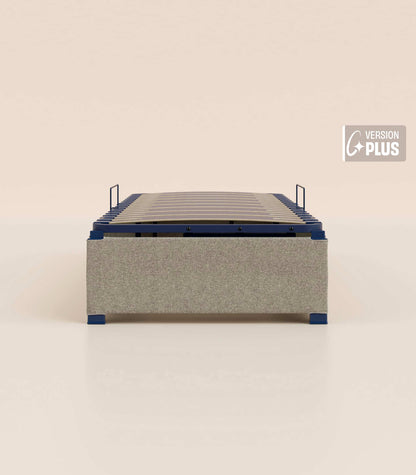 Sommier coffre Gris-Plus-1 Place