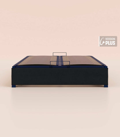 Sommier coffre Noir Anthracite-Plus-2 places