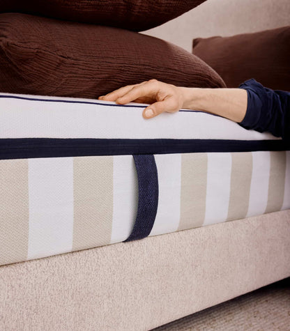 Pack lit 2 places Hybride Plus Matelas Hybride Infinite® Air+-Infinite Air+-Lit Scandi-Beige Velouté-Standard